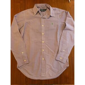 Polo Ralph Lauren Men's Classic Gingham Button-Down Purple/White - Size Small